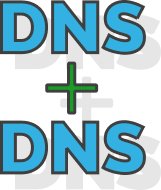 Two independent DNS provider networks running in parallel